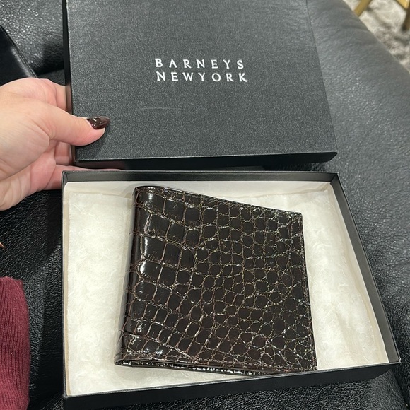 Barneys New York | Accessories | Authentic Mens Patent Leather Burgundy ...
